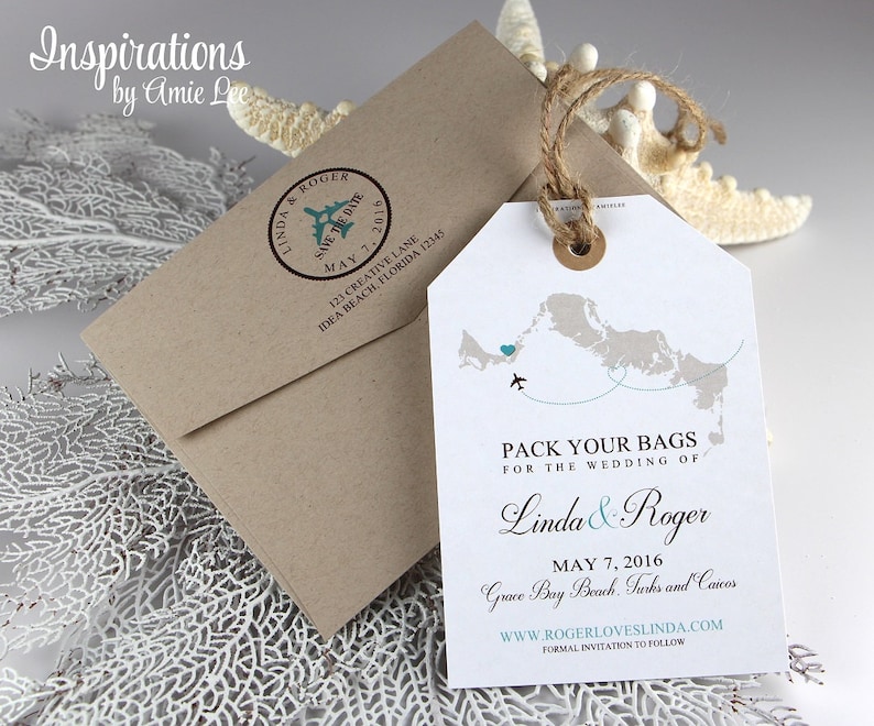 Save the Date Luggage Tags luggage tag save the date Etsy