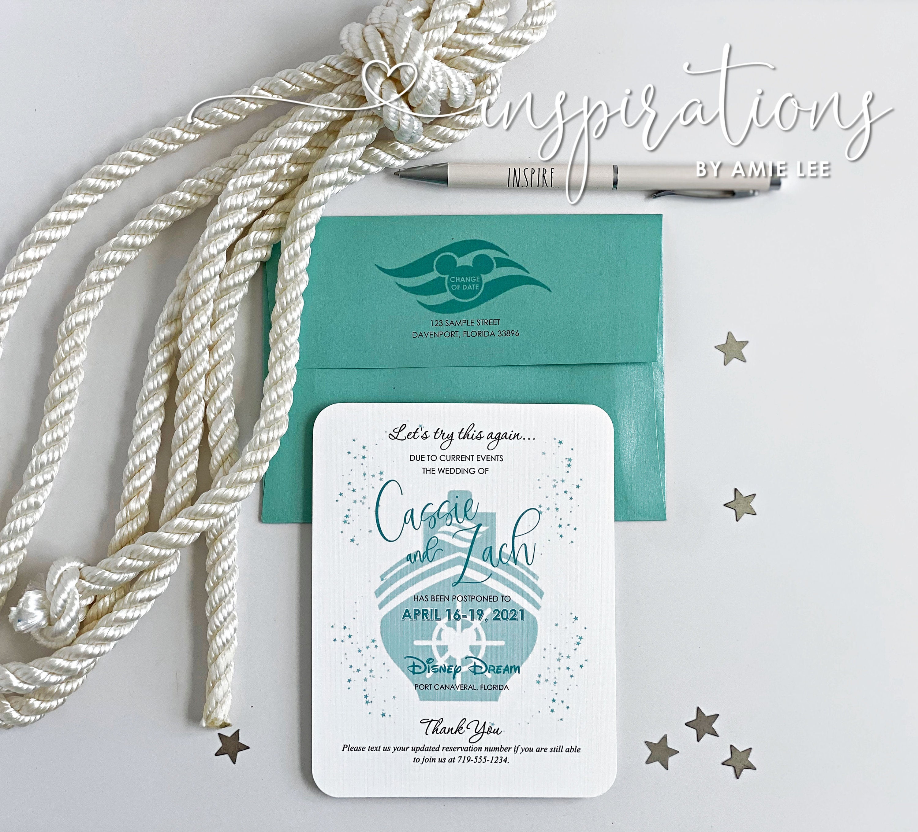 Change Of Date Disney Cruise Wedding Disney Change Of Date Etsy