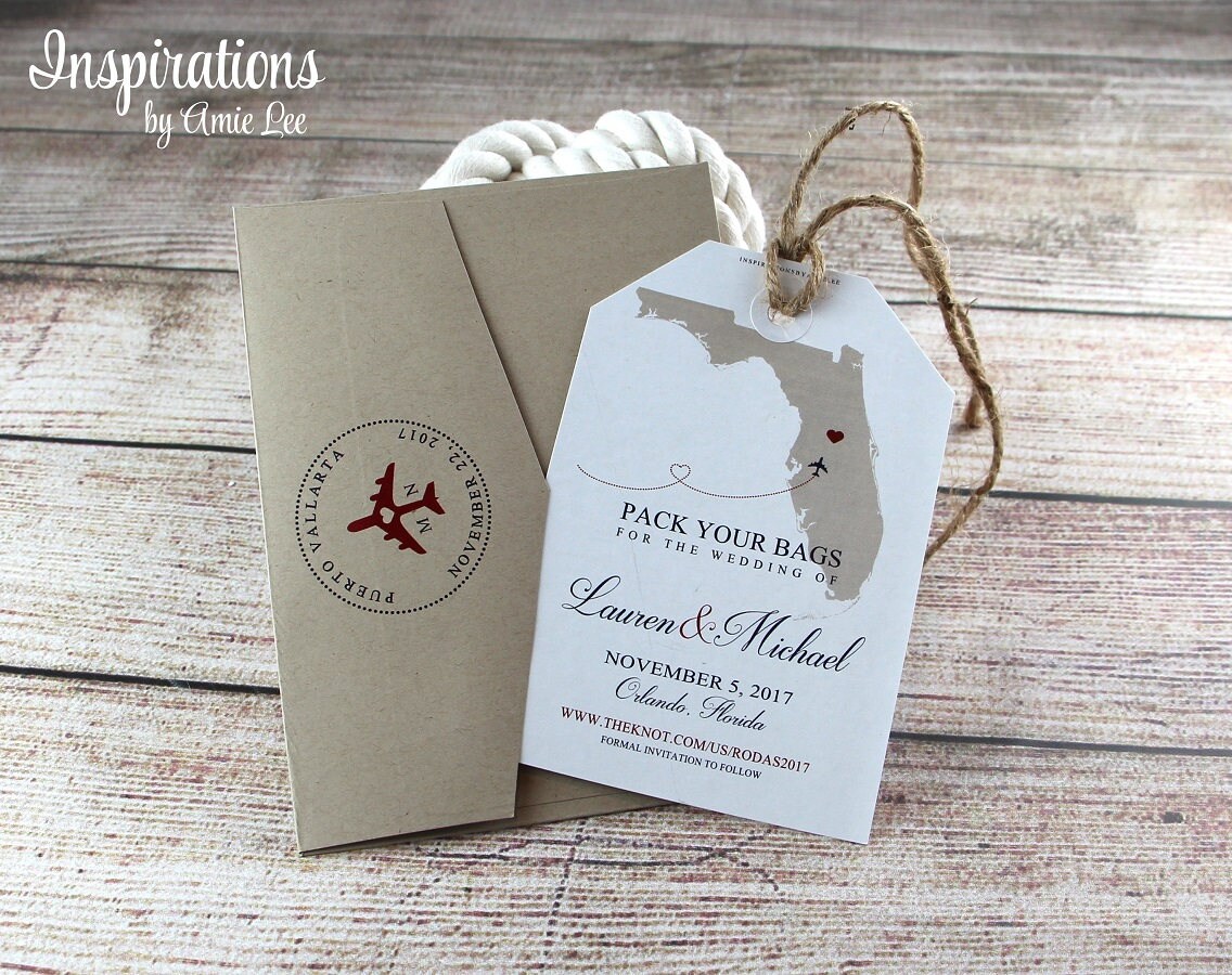 Save the Date Luggage Tags luggage tag save the date Etsy