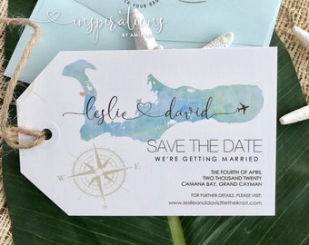 Destination Wedding Save the Date Luggage Tags
