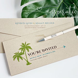 Boarding Pass Wedding Invitations, Wedding Invitations, Destination Wedding, Boarding Pass, Airplane Ticket, Florida Wedding
