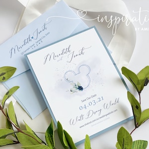 Disney Wedding Invitations, Disney Save The Dates, Fairy-tale Wedding, Disney Theme, Disney Lovers Event