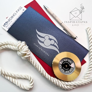 Disney Wedding Invitations, Disney Cruise Boarding Pass, Disney Ticket Invite, Fairy Tale Wedding at Sea, Castaway Cay, Nautical