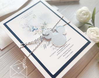 Disney Wedding Invitations, Fairy-Tale Wedding, Elegant Disney Wedding, Disney Themed Invitations, Disney Brides, Disney Inspired