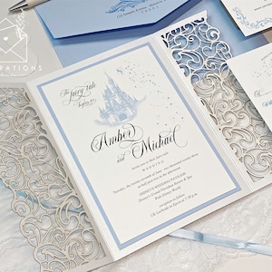 Disney Wedding Invitations, Disney Fairy-tale Weddings, Disney Theme Invitations, Disney Theme Weddings, Cinderella Wedding, Classy Disney