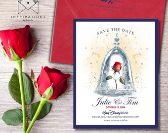 Disney Theme Wedding, Beauty and The Beast Theme, Disney Save the Dates, Elegant Disney, Disney Lovers, Disney Theme, Disney Inspired
