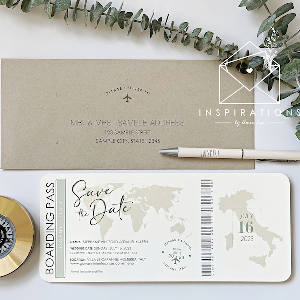 Puerto Rico Plane Ticket Etsy