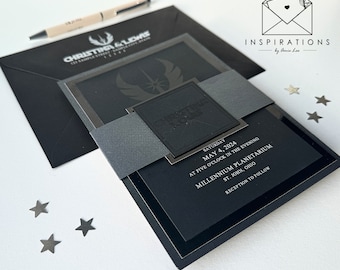 Star Wars Wedding Invitations: Epic Jedi Union, Millennium Falcon