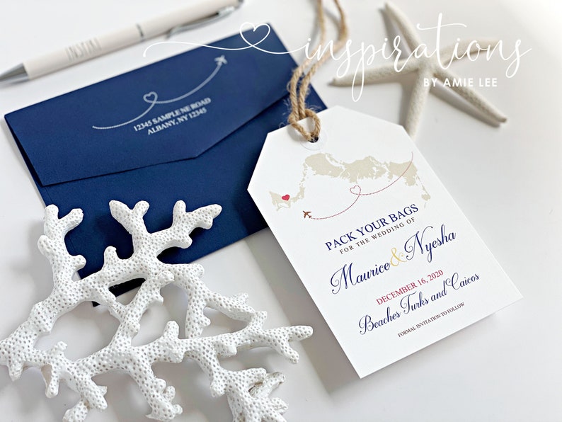 Save the Date Luggage Tags, Destination Wedding, Baggage Tag Inv Save the Date Luggage Tags, Destination Wedding, Baggage Tag Inv