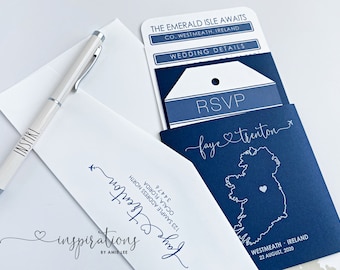 Boarding Pass Wedding Invitations, Destination Wedding Invitations, Boarding Passes, Ireland Wedding, Airplane Ticket, Travel Theme,