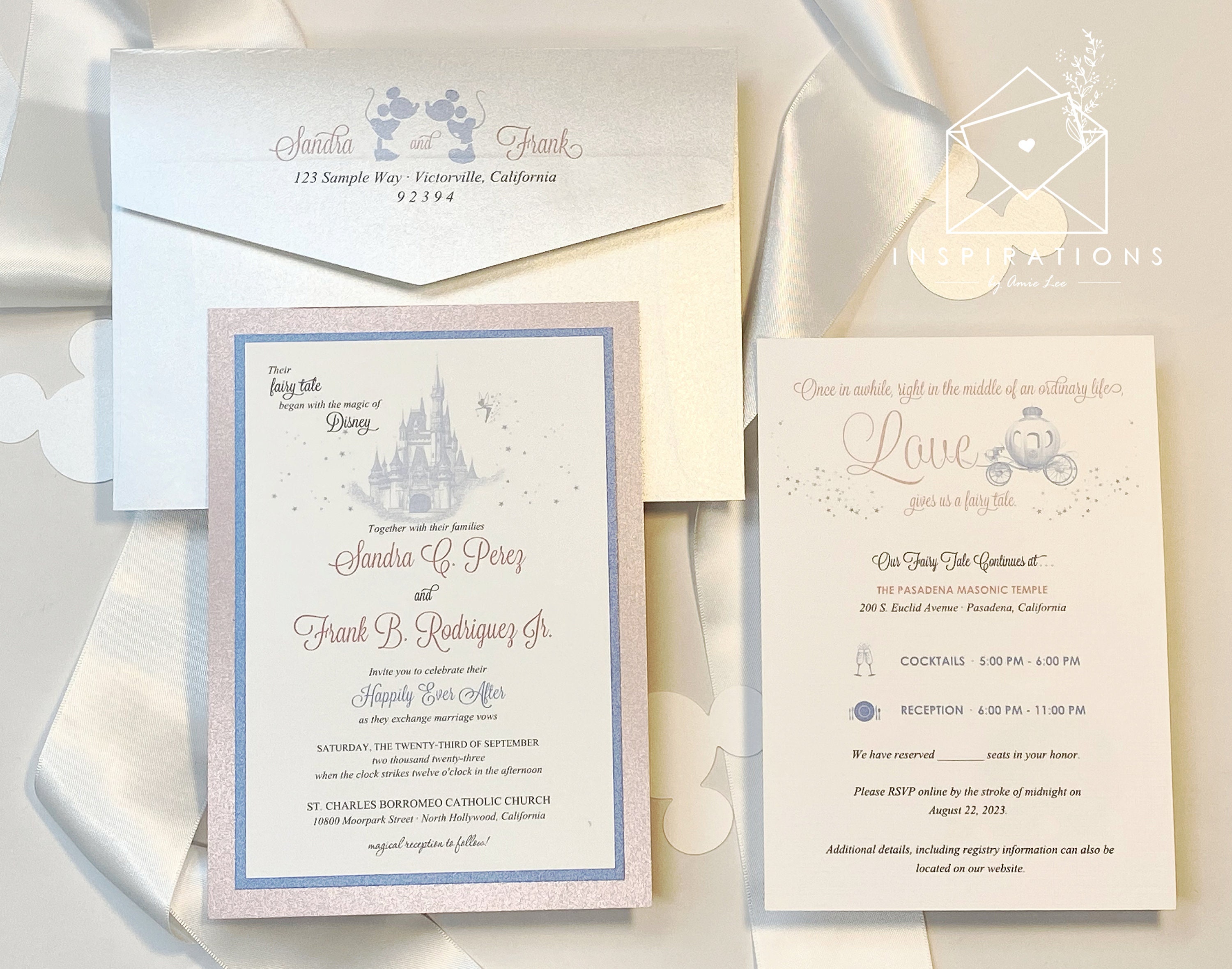 Disney Wedding Invitations Fairy tale Wedding Elegant Disney Wedding Disney Themed Invitations Disney Brides Etsy Canada