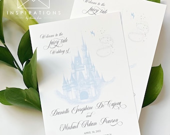 Disney Wedding Programs, Disney Ceremony Program, Programs, Wedding Programs, Disney Programs