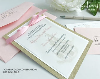 Formal Disney Wedding Invitations, Elegant Disney Wedding, Fairy Tale wedding, Disneyland, Princess, Cinderella Wedding