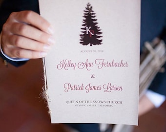 Rustic Wedding Programs, wedding booklets, program books, wedding ceremony, ceremony programs