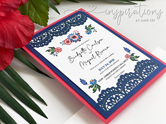 Invitaciones de boda de flores mexicanas Boda en México Boda - Etsy México Invitaciones de boda de flores mexicanas Boda en México Boda - Etsy México