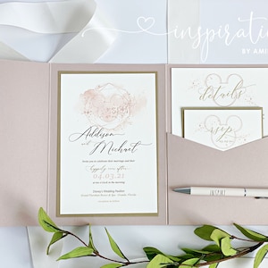 Elegant Disney Wedding Invitations, Formal Disney Wedding, Disneyland, Fairy Tale Wedding, Fairytale, Classic Disney Wedding