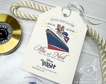 Disney Cruise Wedding, Disney Save The Date, Disney Theme, Disney Inspired, Disney Wedding Invitation, Disney Lovers, Disney Bride