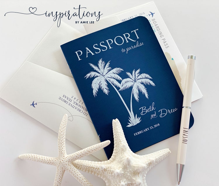 Discount up to 80 Passport Wedding Invitations