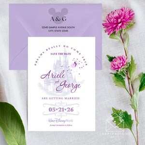 Disney Wedding Save The Dates, Disney Fairy-Tale Wedding, Disney Invitations, Disney Theme Party, Disney Inspired Wedding, Disney Brides