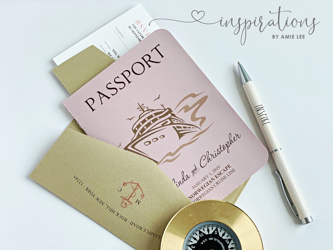 Passport Wedding Invitations, Destination Wedding, Passports, Wedding