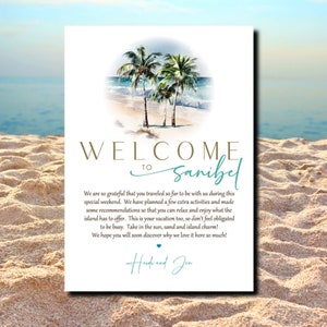 Custom Wedding Itinerary Card: Welcome Note, Schedule (Digital Proof)