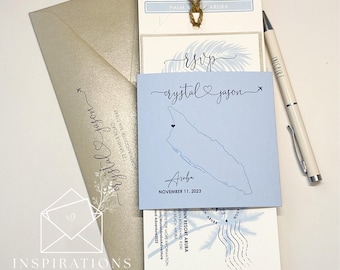 Boarding Pass Wedding Invitation, Travel Theme Wedding, Airplane Ticket Invite