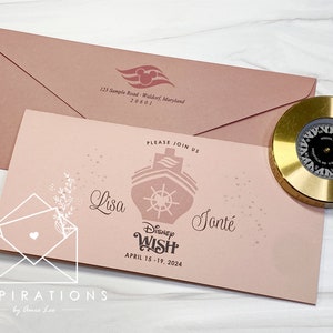 Disney Wedding Invitations, Disney Cruise Wedding, Disney Ticket, Disney Boarding Pass, Disney Fairy Tale Wedding