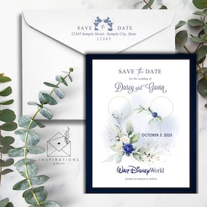 Disney Save The Dates, Disney Theme Wedding, Disney Invitations, Disney Inspired, Disney Wedding Invitations, Hidden Mickey