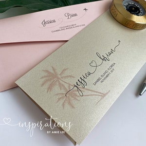 Boarding Pass Wedding Invitations, Destination Wedding Invitations, Boarding Passes, Florida Wedding, Airplane Ticket, Travel Theme,