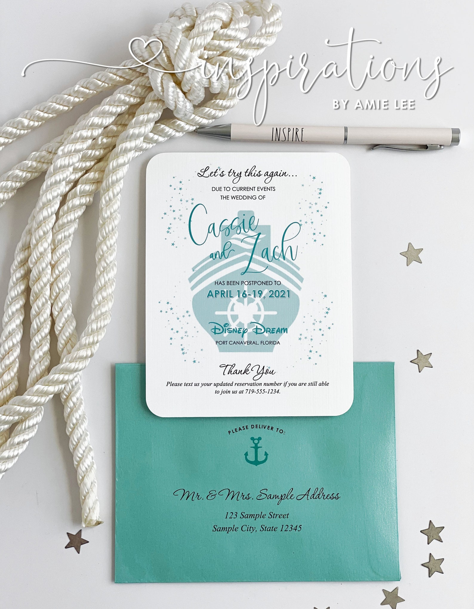 Change Of Date Disney Cruise Wedding Disney Change Of Date Etsy