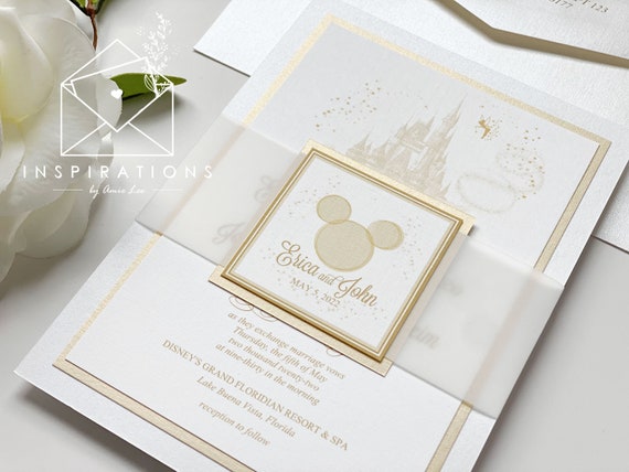 Disney on sale wedding invitations