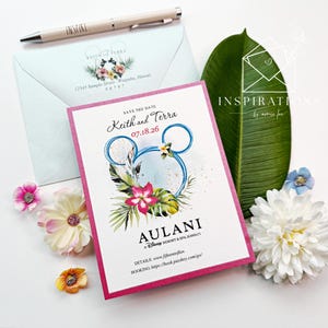 Disney Save The Dates, Elegant Disney Wedding, Formal Disney, Fairy Tale Wedding, Abstract Mickey,  Princess, Classic Disney Wedding