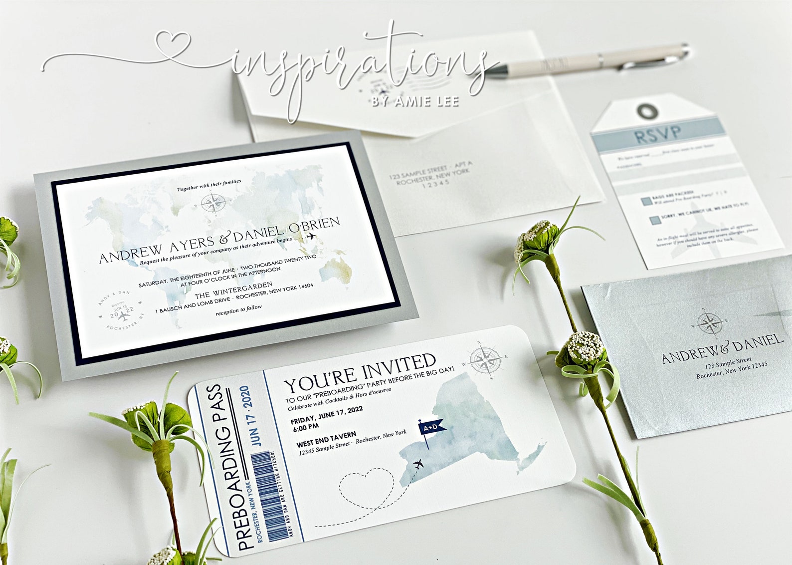 Travel Map Wedding Invitations World Map Wedding Invitations Etsy