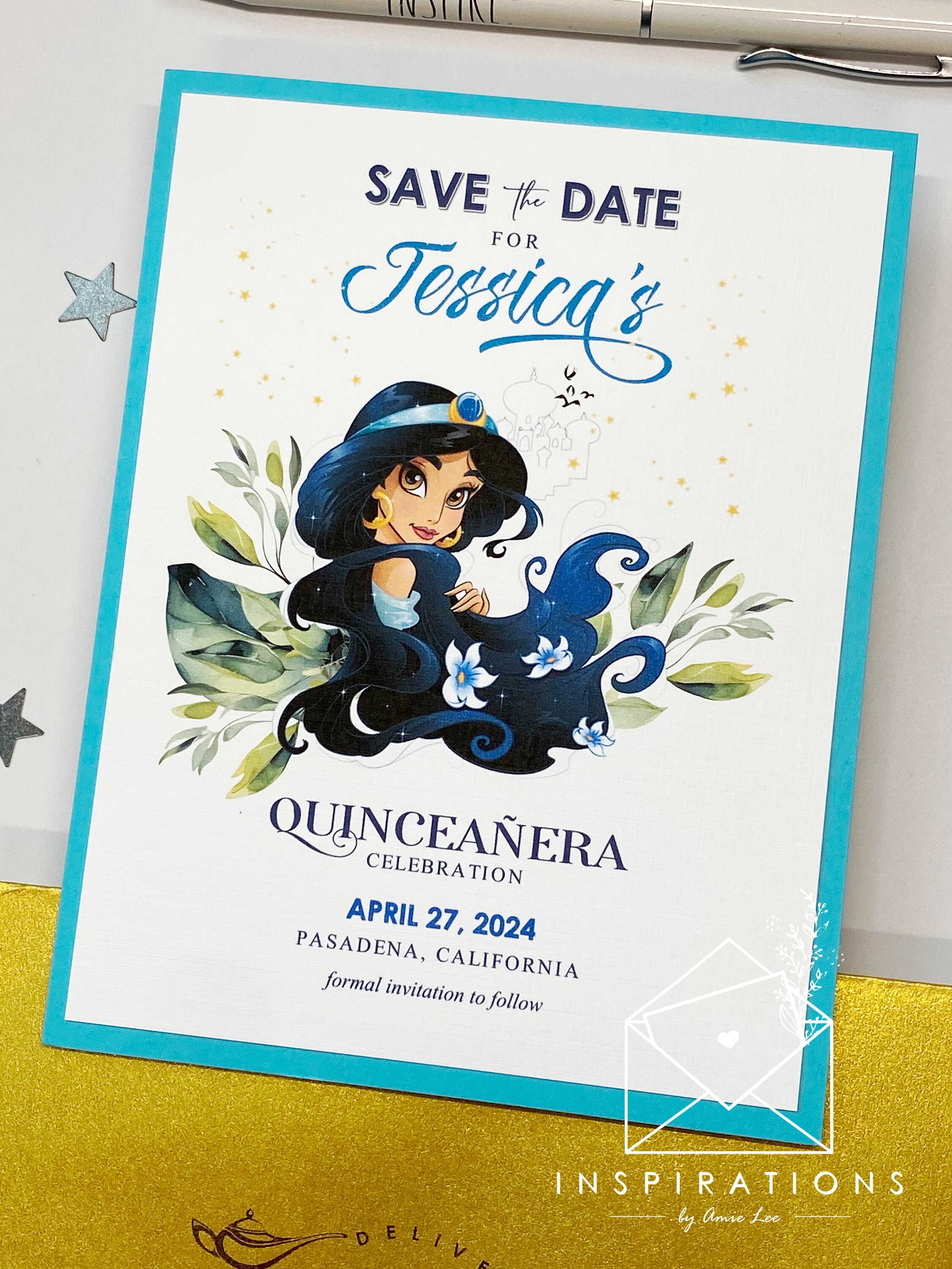 Princess Jasmine Sweet 16 Quince Quinceanera Bat Mitzvah Disney Theme Birthday 16th Birthday Celebration Disney Theme Party Etsy Hong Kong