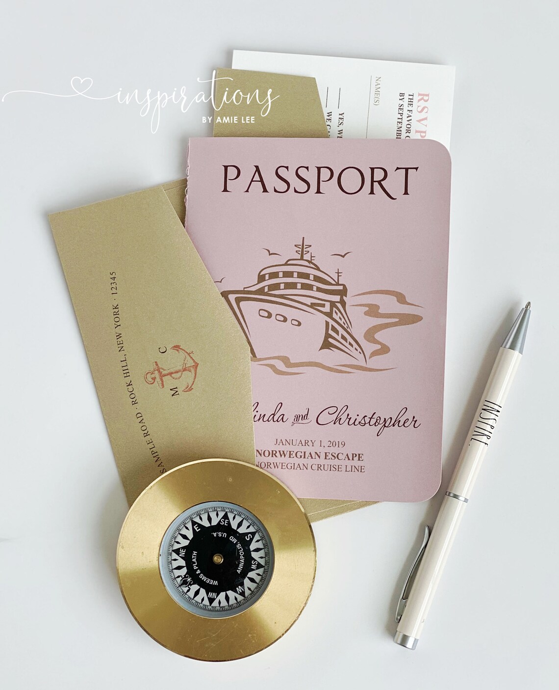 Passport Wedding Invitations Destination Wedding Passports Etsy