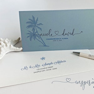 Boarding Pass Wedding Invitations: Florida Destination Theme