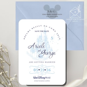 Disney Wedding Save The Dates, Disney Fairy-Tale Wedding, Disney Invitations, Disney Theme Party, Disney Inspired Wedding, Disney Brides