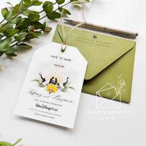 Disney Theme Wedding, Disney Save The Dates, Tangled Theme, Rapunzel, Disney Fairy-tale Wedding Invitations, Disney Inspired