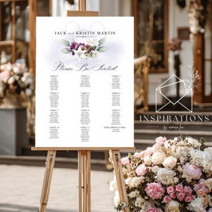 Seating Chart, Wedding Signs, Large Sign PDF Files, Disney Theme Wedding Seating, Wedding Reception Seating Cart, Extra Large Signs