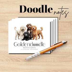 Goldendoodle Notecards: Doodle Dog Lover Stationery