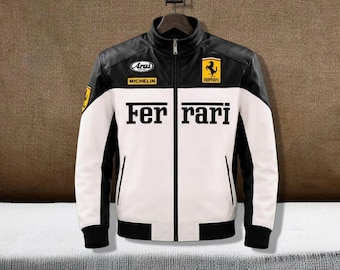 Chaqueta de cuero para hombre, estilo motero vintage, abrigo de cuero premium para motociclista, regalo ideal para amantes de las carreras.