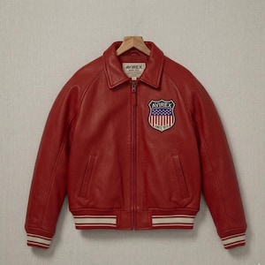 Bomberjack in Avirex-stijl, leren vintage pilotenjack, pilotenjas piloot, motorjack voor heren en dames afbeelding 1
