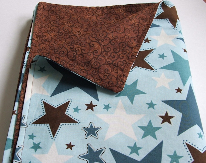 Large Baby Boy Cotton Blanket Modern Star Pattern Etsy