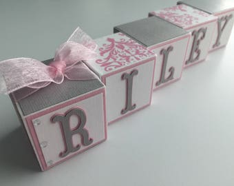 Baby Name Blocks Etsy Baby Name Blocks Etsy