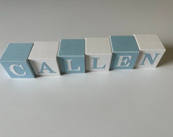 Custom Baby Name Blocks: Nursery Decor, Personalized Wood Letters