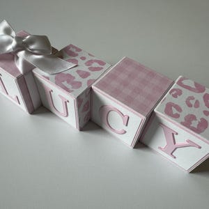Custom Name Blocks: Baby Shower Nursery Decor, Personalized Wood Letters