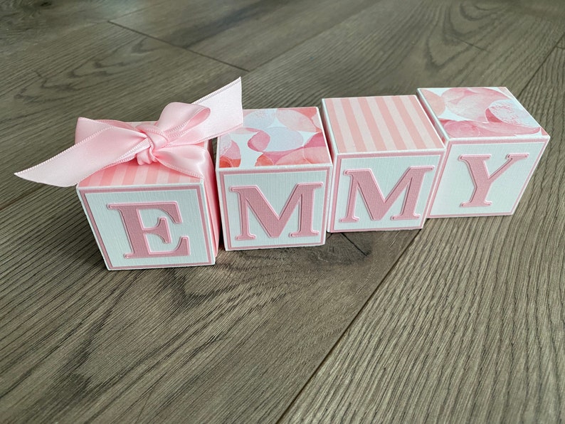 Custom Baby Name Blocks Baby Gift Baby Shower Newborn Nursery Etsy