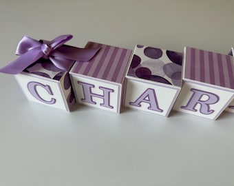 Personalized Name Blocks: Custom Wood Letters, Nursery Decor