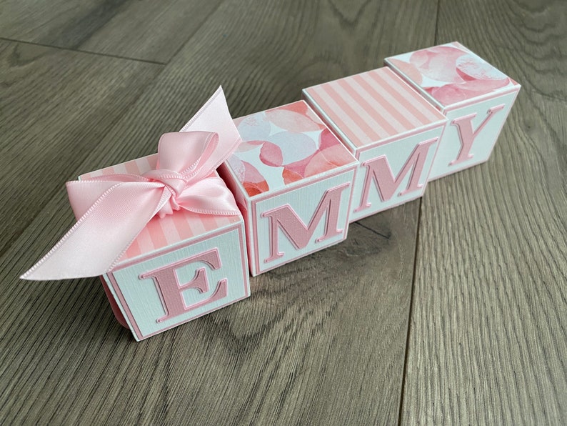 Custom Baby Name Blocks Baby Gift Baby Shower Newborn Nursery Etsy