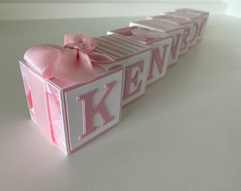 Custom Baby Name Blocks Baby Gift Baby Shower Newborn Nursery Photography Baby Boy Girl Babies Personalized Letters Wood Sign
